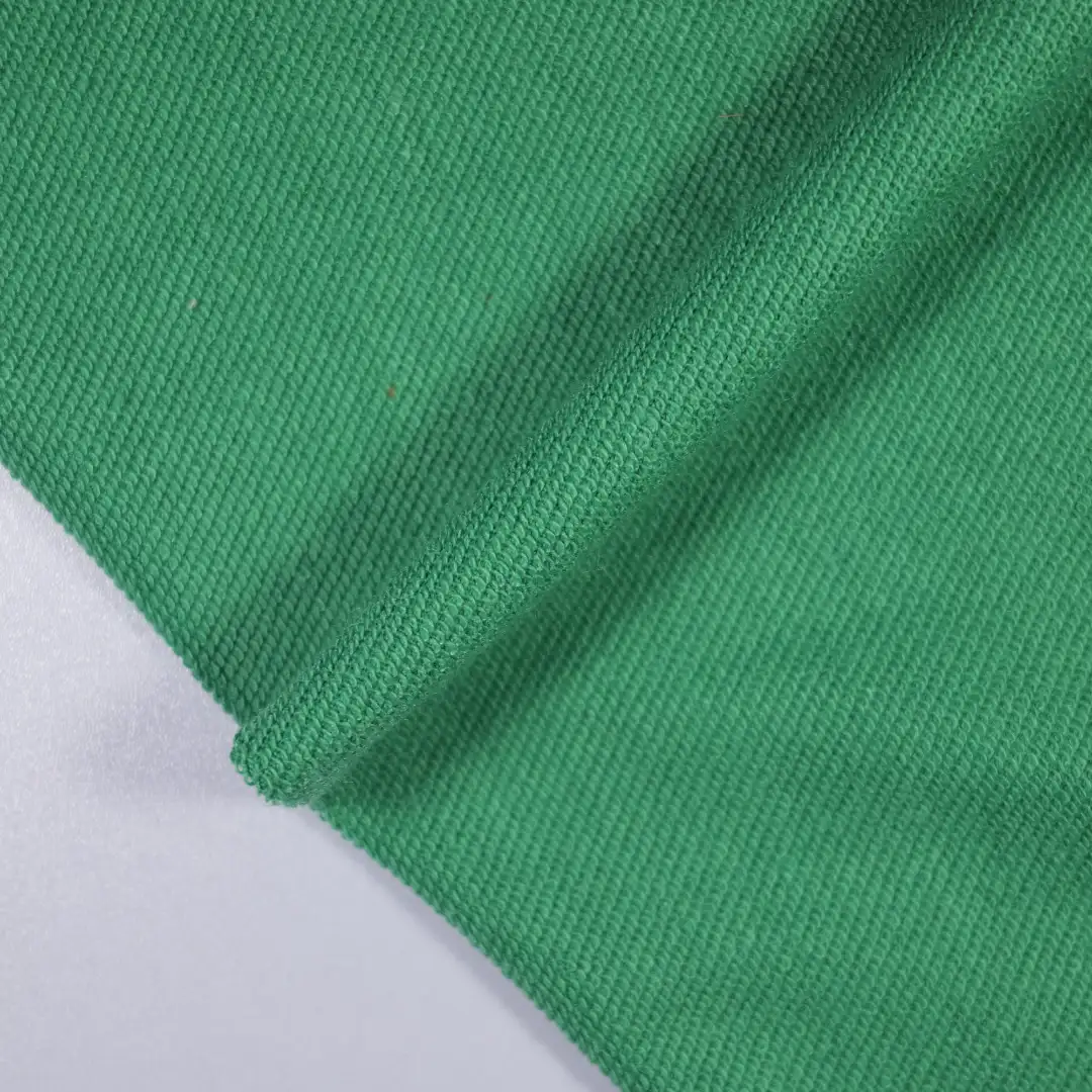China Fabric for Hoodie,Tracksuits French Terry Knit Fabric Polyester green color buy from China wholesaler bulk order at wholesale price free worldwide shipping Alibaba