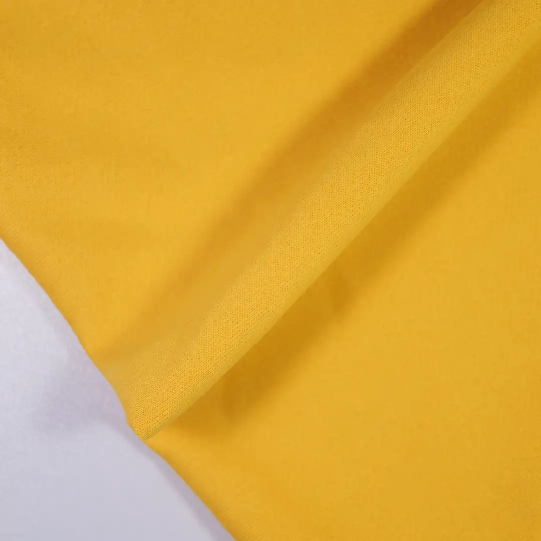 China Fabric for Hoodie,Tracksuits Ponte Roma Knit Fabric Polyester Cotton yellow color buy from China wholesaler bulk order at wholesale price free worldwide shipping Alibaba