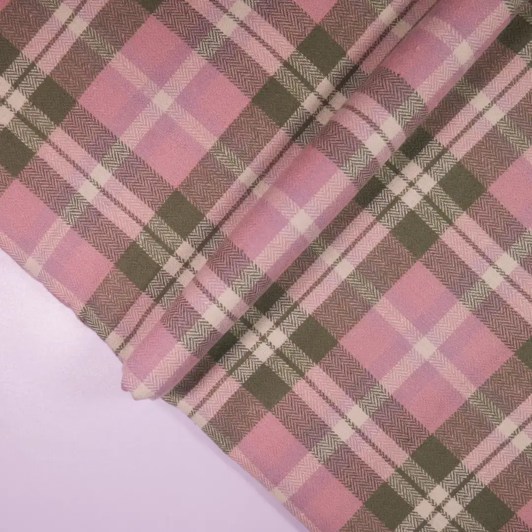 China Fabric for Shirt,V-Neck Short Sleeve Shirt V,Womens Slim Fit Shirt Yarn Dyed Check Natural Woven Fabric Cotton pink-green color buy from China wholesaler bulk order at wholesale price free worldwide shipping Alibaba