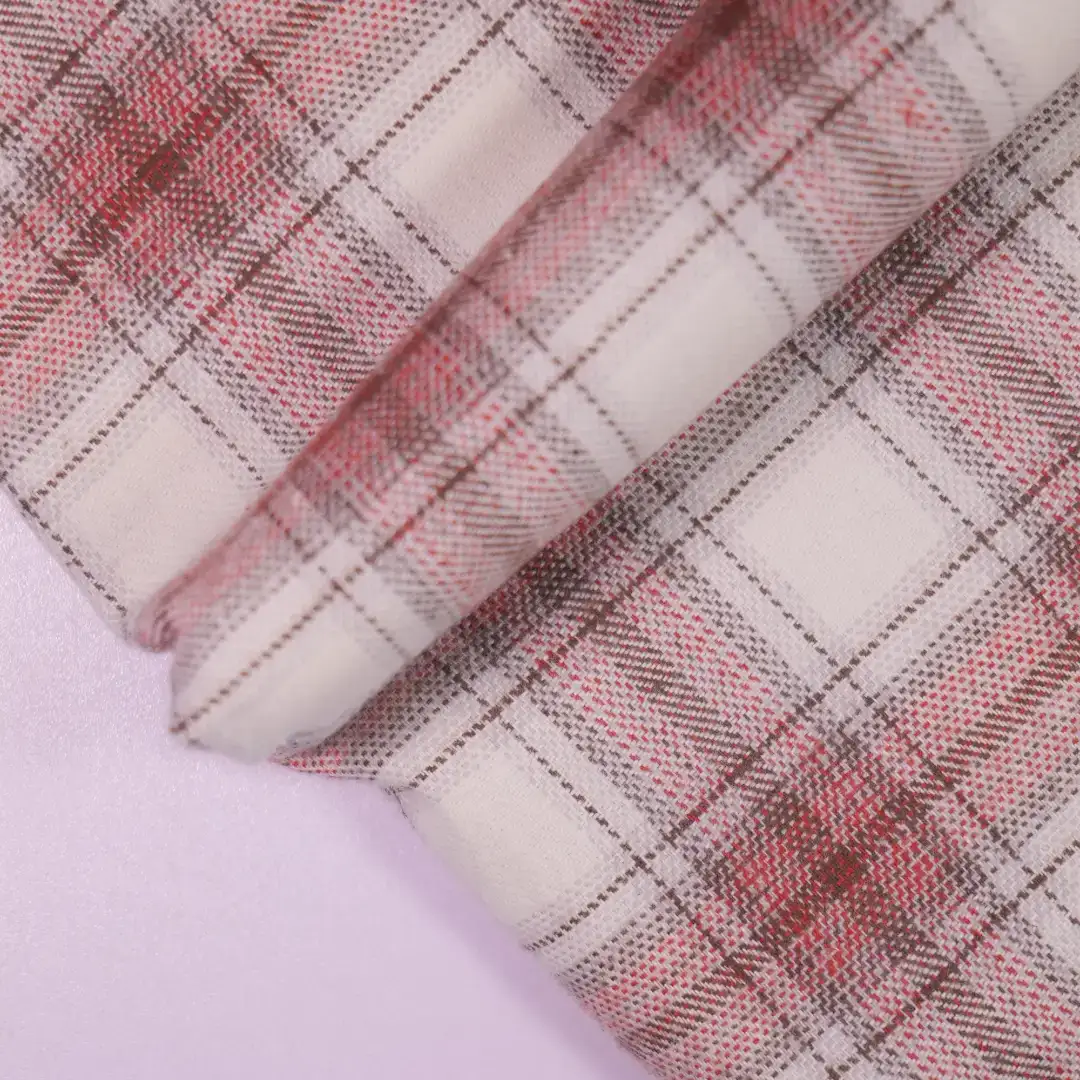 China Fabric for Shirt,Skirt,Womens Slim Fit Shirt Yarn Dyed Check Natural Woven Fabric Cotton dark red_white color buy from China wholesaler bulk order at wholesale price free worldwide shipping Alibaba