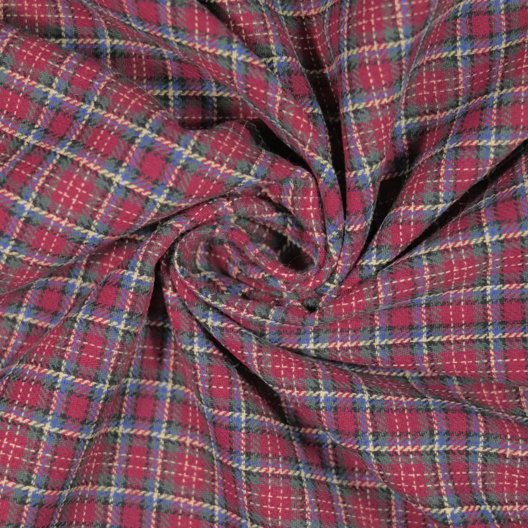 China Fabric for Shirt,Skirt,Womens Slim Fit Shirt Yarn Dyed Check Natural Woven Fabric Cotton dark red_green color buy from China wholesaler bulk order at wholesale price free worldwide shipping Alibaba