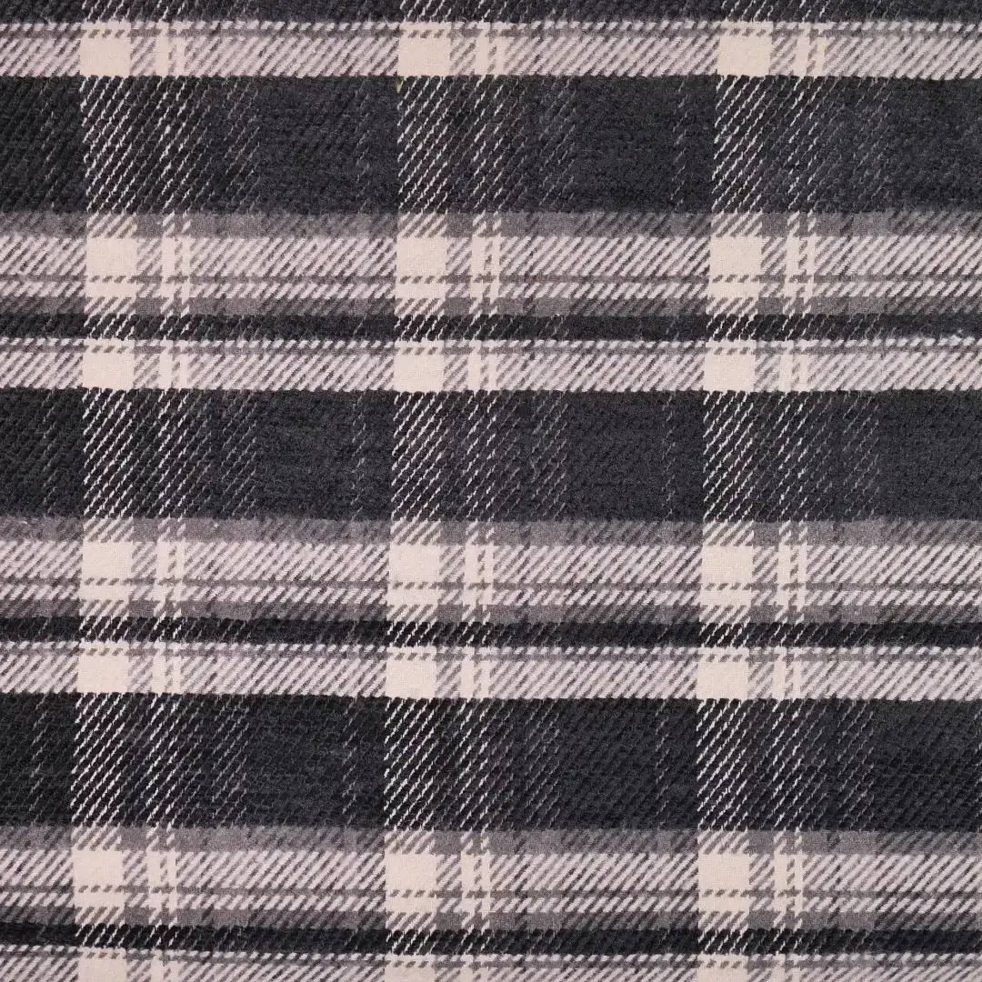China Fabric for Shirt,Big Pockets Shirt Dress,V-Neck Short Sleeve Shirt V Yarn Dyed Check Synthetic Woven Fabric Polyester dark grey color buy from China wholesaler bulk order at wholesale price free worldwide shipping Alibaba