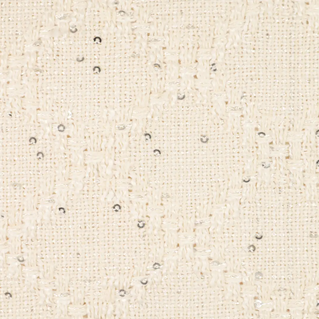 China Fabric for T-Shirt,Skirt,Long Sleeve Base Layer Top,Womens Crew-Neck Layer Top Chanel-Style Fabric Woolen Polyester Linen WHITE color buy from China wholesaler bulk order at wholesale price free worldwide shipping Alibaba