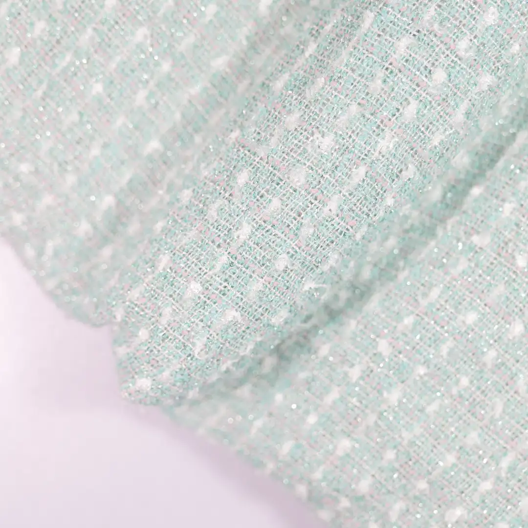 China Fabric for Skirt,Backless Beach Dress,Kids Ruffle Straps Dress Chanel-Style Fabric Woolen Polyester Cotton PURPLE color buy from China wholesaler bulk order at wholesale price free worldwide shipping Alibaba
