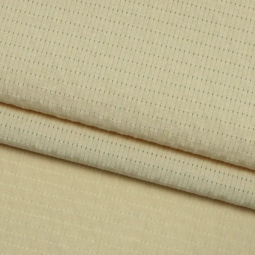 China Fabric for Shirt,Over Shirt,Tank Wrap Midi Dress Jacquard Synthetic Woven Fabric Polyester light coffee color buy from China wholesaler bulk order at wholesale price free worldwide shipping Alibaba