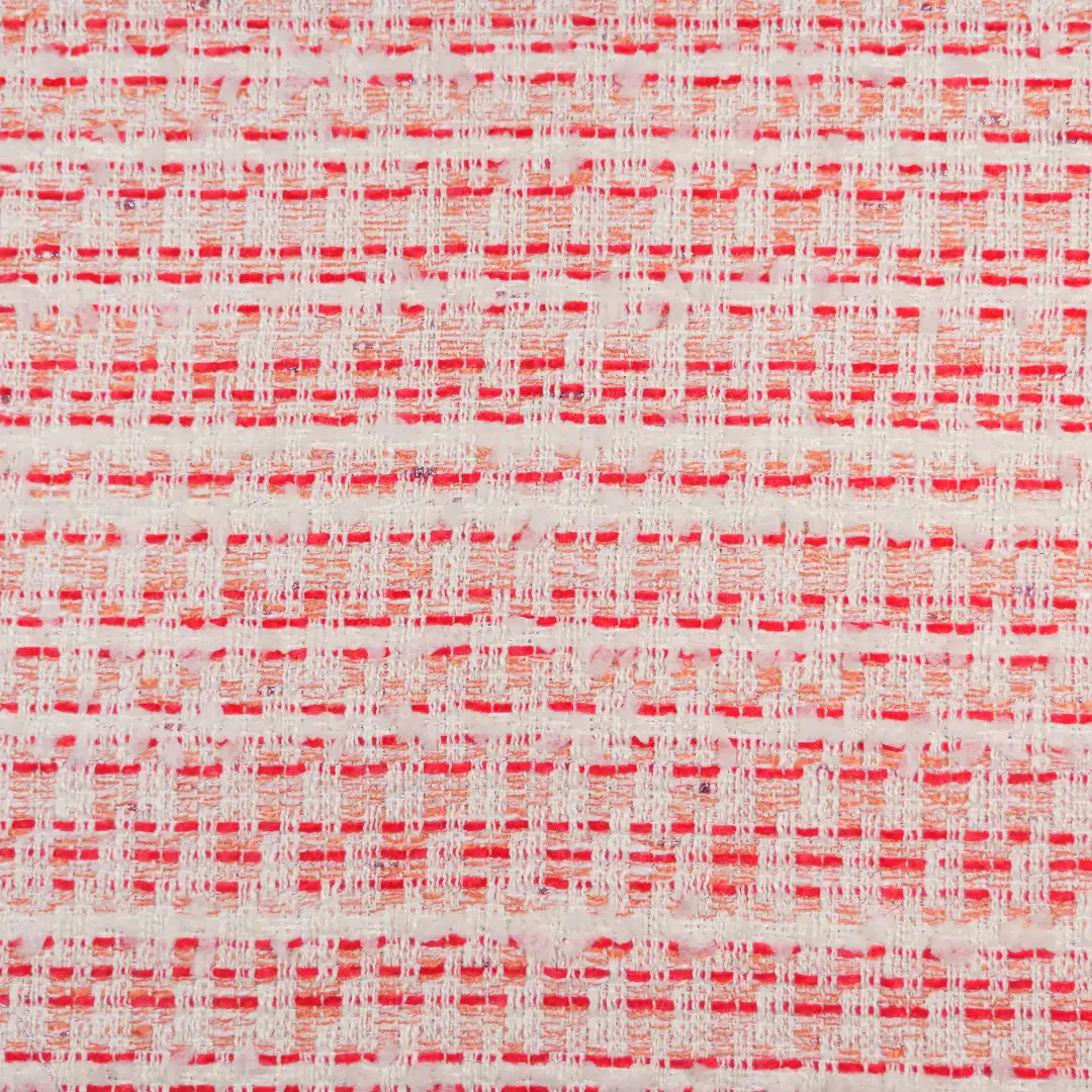 China Fabric for Skirt,Trench Coat,Womens Ruffled Trims Vest Chanel-Style Fabric Woolen Polyester Rayon red color buy from China wholesaler bulk order at wholesale price free worldwide shipping Alibaba
