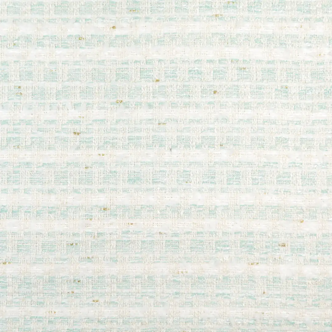 China Fabric for Jackets,Overcoat,Open Waistcoat Chanel-Style Fabric Woolen Polyester Rayon white green color buy from China wholesaler bulk order at wholesale price free worldwide shipping Alibaba