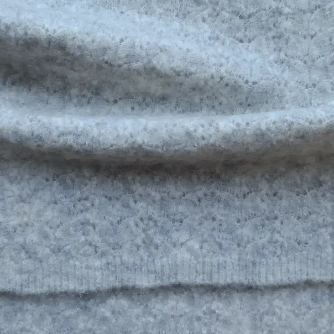 China Yarn for Open Cardigan (Sweater),Full-Zipper Cardigan (Sweater),Half-Zipper Cardigan (Sweater) Mossy Yarn Fancy Yarn Wool Acrylic Elastane Polyester Grey/Red color buy from China wholesaler bulk order at wholesale price free worldwide shipping Alibaba