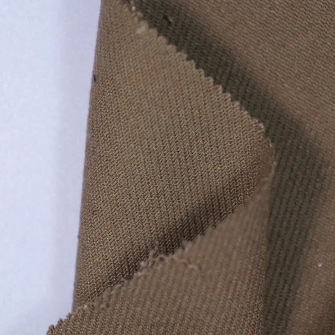 China Fabric for Blazer,Trench Coat TC Poplin Woven Blended Fabric BCI Cotton Rayon Polyester brown color buy from China wholesaler bulk order at wholesale price free worldwide shipping Alibaba