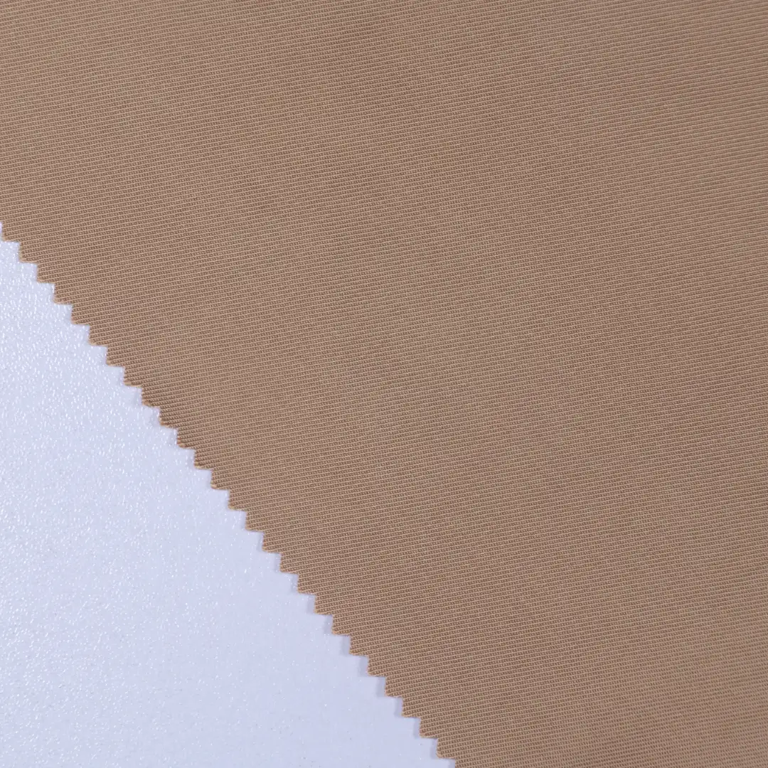 China Fabric for Blazer,Trench Coat TC Twill Woven Blended Fabric Polyester BCI Cotton brown color buy from China wholesaler bulk order at wholesale price free worldwide shipping Alibaba