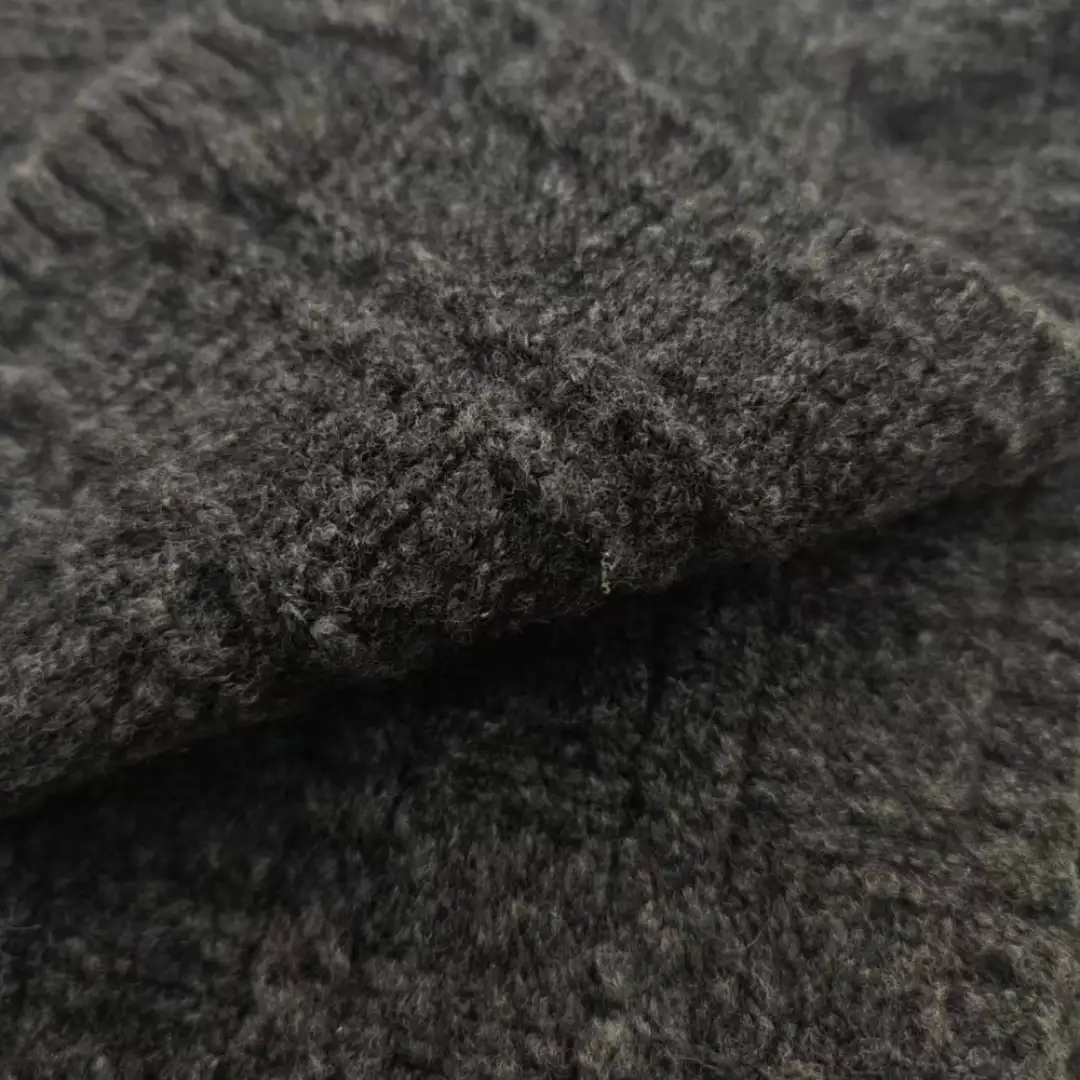 China Yarn for Open Cardigan (Sweater),Full-Zipper Cardigan (Sweater),Half-Zipper Cardigan (Sweater),Shirt Long Sleeve Button (Sweater) Mossy Yarn Fancy Yarn Recycled Polyester Polyester Spandex Dark gray color buy from China wholesaler bulk order at wholesale price free worldwide shipping Alibaba