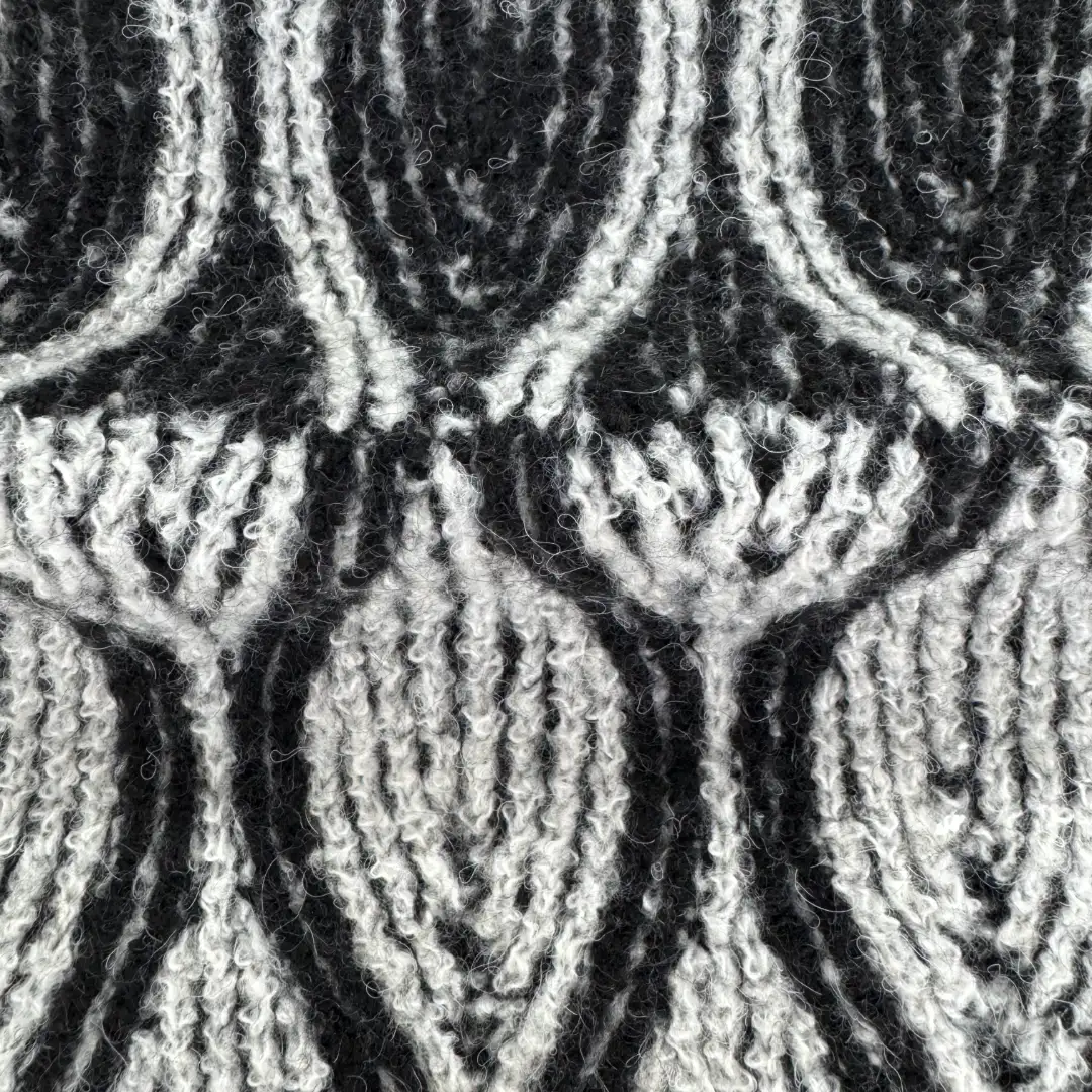 China Yarn for Ladies Vest (Sweater),Men’s Vest (Sweater),Open Cardigan (Sweater),Full-Zipper Cardigan (Sweater),Crew Neck Pullover (Sweater),U-Neck Cardigan (Sweater) Mossy Yarn Fancy Yarn Recycled Polyester Acrylic Wool Nylon Spandex Black White color buy from China wholesaler bulk order at wholesale price free worldwide shipping Alibaba
