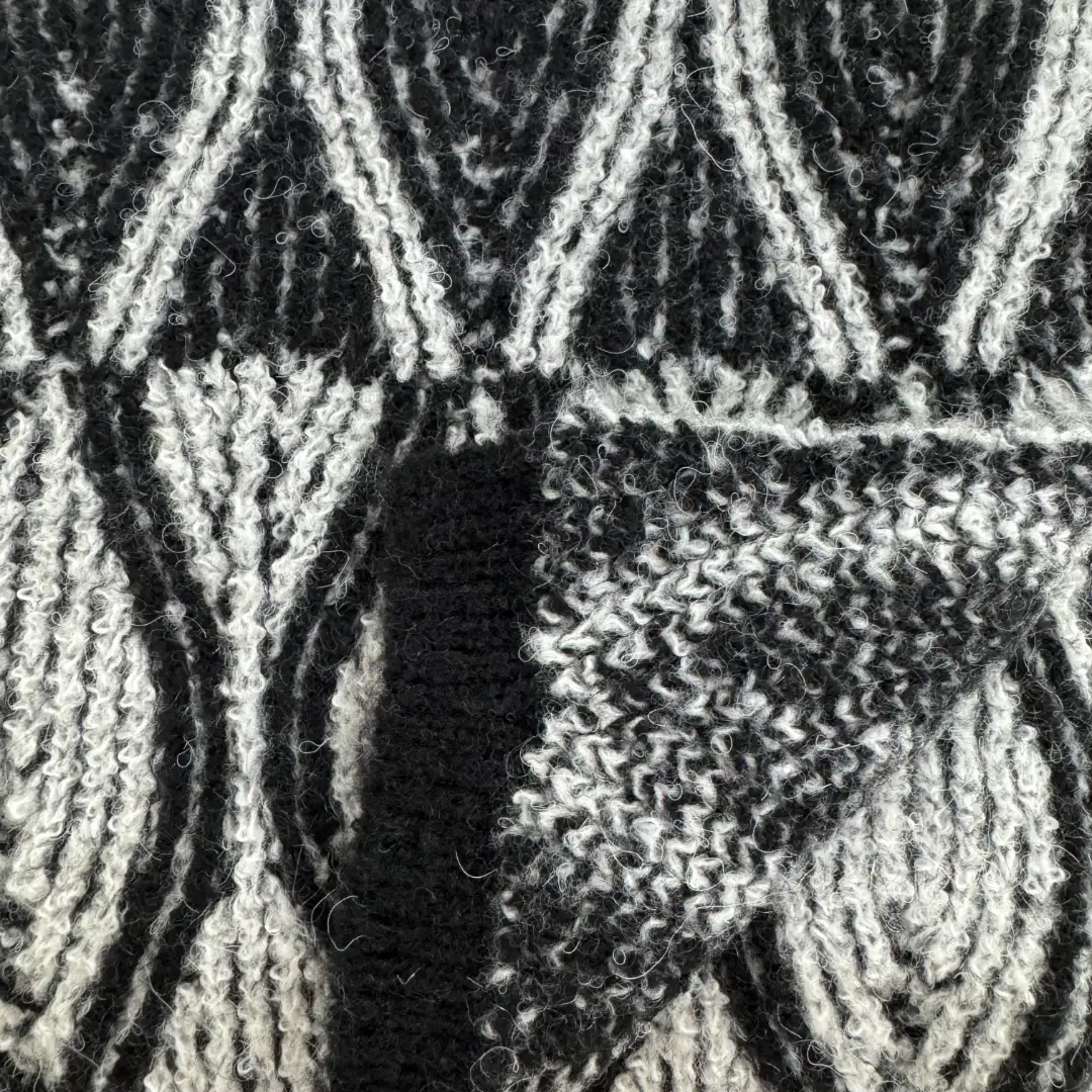China Yarn for Ladies Vest (Sweater),Men’s Vest (Sweater),Open Cardigan (Sweater),Full-Zipper Cardigan (Sweater),Crew Neck Pullover (Sweater),U-Neck Cardigan (Sweater) Mossy Yarn Fancy Yarn Recycled Polyester Acrylic Wool Nylon Spandex Black White color buy from China wholesaler bulk order at wholesale price free worldwide shipping Alibaba