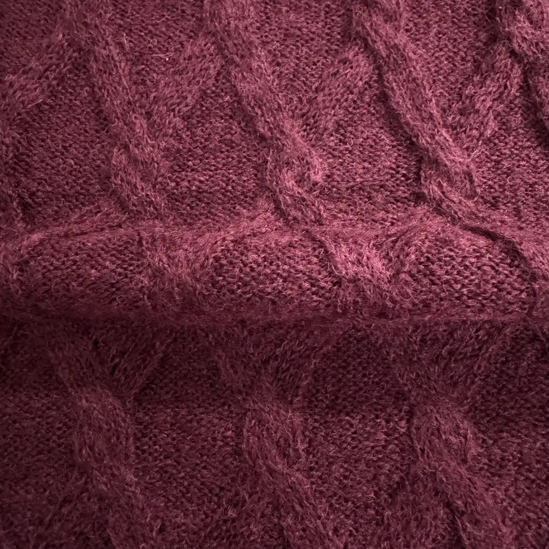 China Yarn for Men’s Vest (Sweater),Open Cardigan (Sweater),Half-Zipper Cardigan (Sweater),U-Neck Cardigan (Sweater) Mossy Yarn Fancy Yarn Nylon Acrylic Wool Burgundy color buy from China wholesaler bulk order at wholesale price free worldwide shipping Alibaba