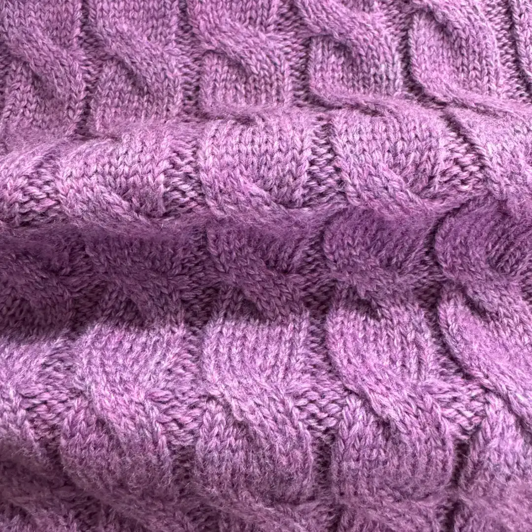 China Yarn for Ladies Vest (Sweater),Open Cardigan (Sweater),Half-Zipper Cardigan (Sweater),Crop Top Pullover (Sweater),U-Neck Cardigan (Sweater) Mossy Yarn Fancy Yarn Recycled Polyester Wool Purple/Brown color buy from China wholesaler bulk order at wholesale price free worldwide shipping Alibaba