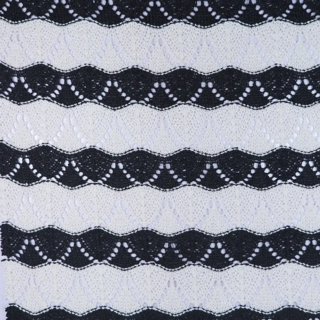 China Fabric for T-Shirt Jacquard Knit Fabric Polyester Cotton white&black color buy from China wholesaler bulk order at wholesale price free worldwide shipping Alibaba