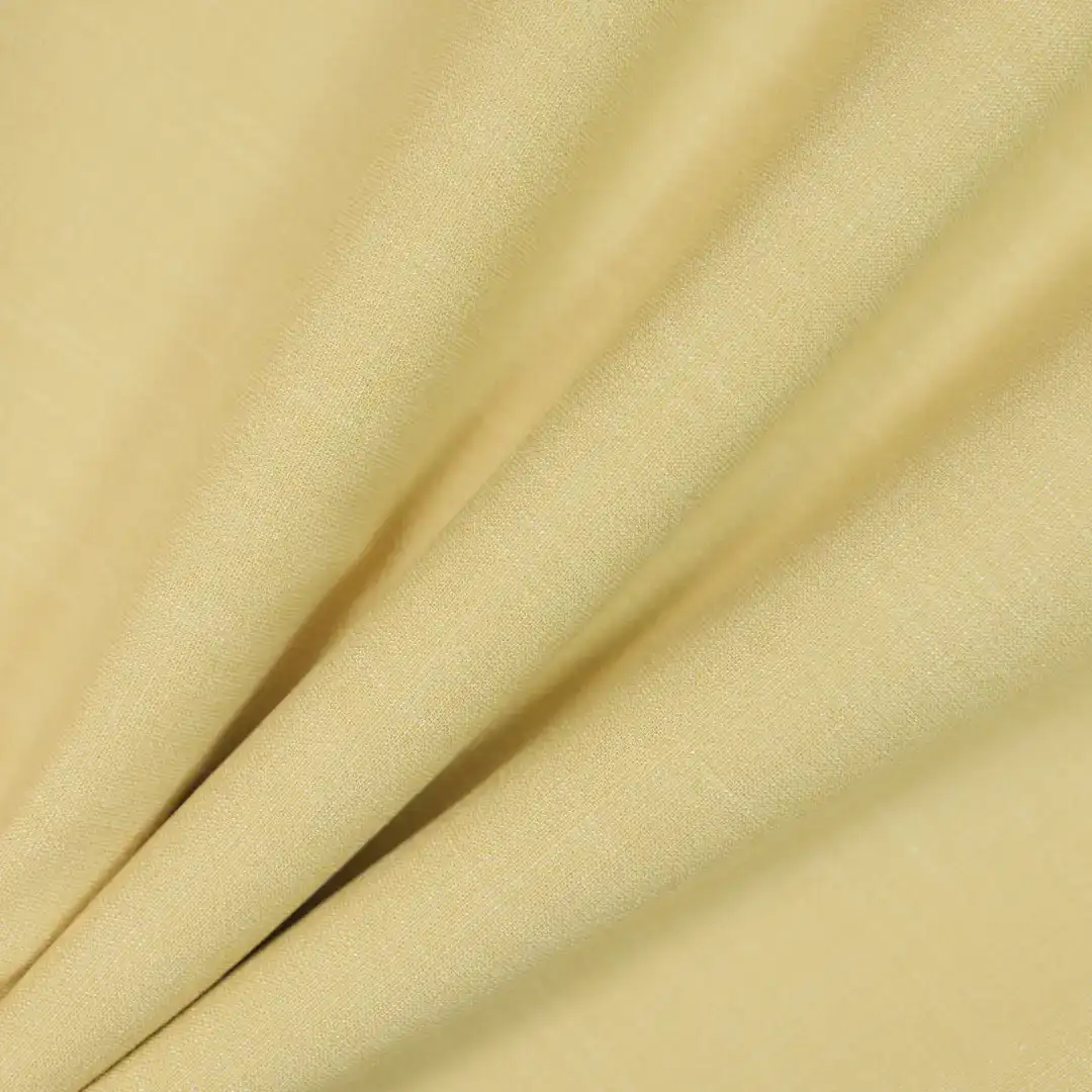 China Fabric for Kids Short Sleeve Peter Pan Collar Pleated Dress,Ladies  Minimalist Sleeveless Polo Shirt,Lantern Sleeve Lapel Blouses,Bow Tie Short Sleeve Dress Polyester/Rayon Plain Woven Blended Fabric Rayon Polyester Polyamide Spandex yellow color buy from China wholesaler bulk order at wholesale price free worldwide shipping Alibaba