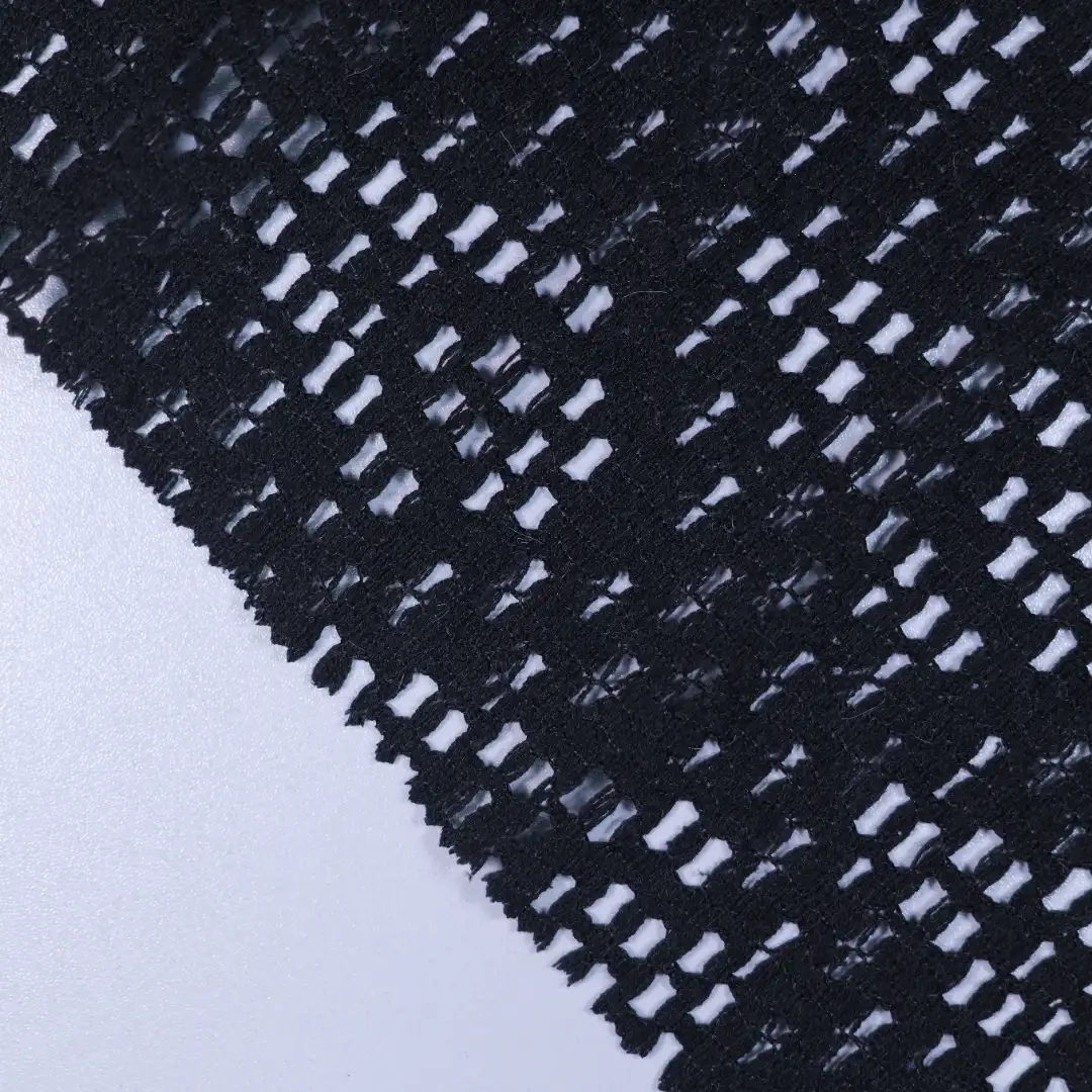 China Fabric for T-Shirt,Polo Shirt,Skirt Lace Knit Fabric Polyester Cotton black color buy from China wholesaler bulk order at wholesale price free worldwide shipping Alibaba