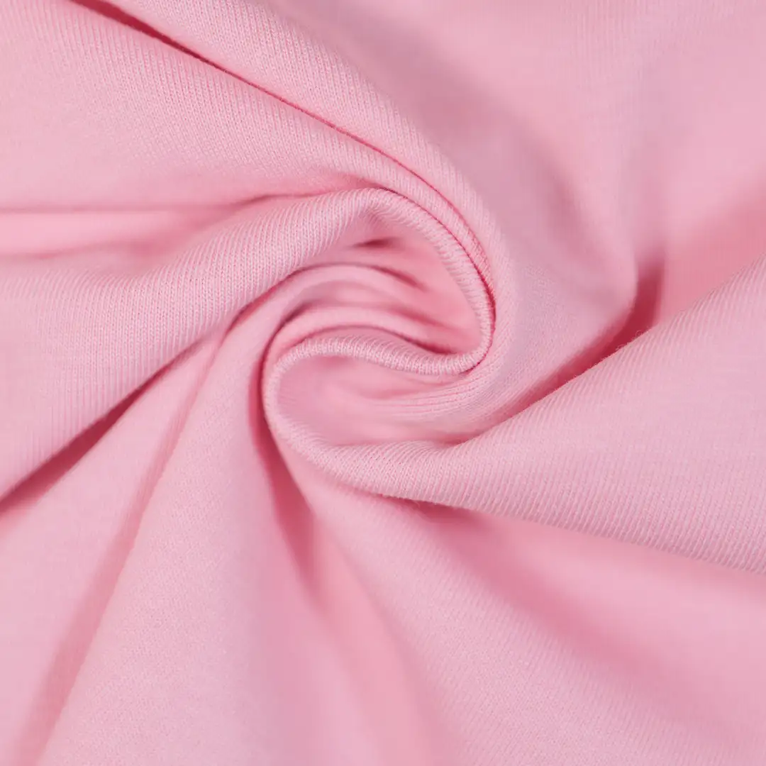 China Fabric for T-Shirt,Polo Shirt Single Jersey Knit Fabric Cotton pink color buy from China wholesaler bulk order at wholesale price free worldwide shipping Alibaba