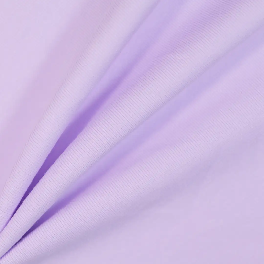 China Fabric for T-Shirt,Polo Shirt Rib Knit Fabric Cotton Spandex purple color buy from China wholesaler bulk order at wholesale price free worldwide shipping Alibaba