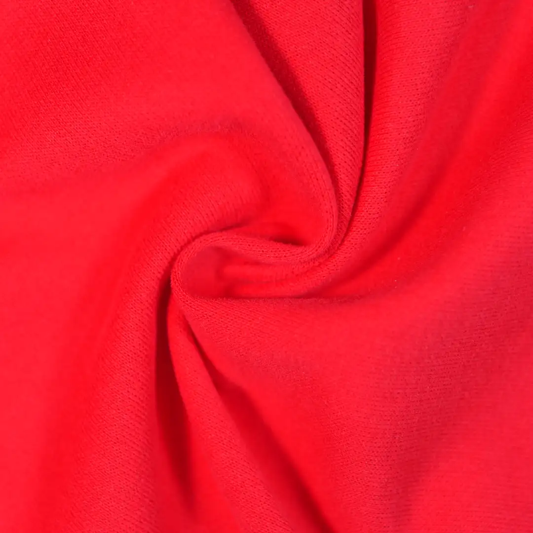 China Fabric for T-Shirt,Polo Shirt,Hoodie Pique Knit Fabric Cotton Polyester red color buy from China wholesaler bulk order at wholesale price free worldwide shipping Alibaba