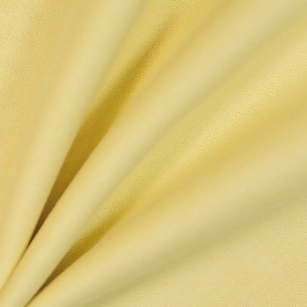 China Fabric for Hoodie,Loungewear Interlock Knit Fabric Polyester Cotton Spandex yellow color buy from China wholesaler bulk order at wholesale price free worldwide shipping Alibaba