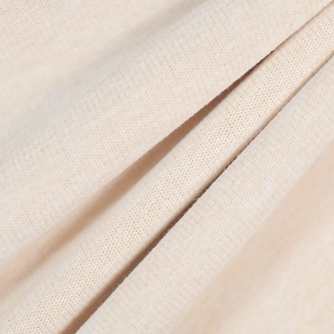 China Fabric for Puffball Strappy Dress,Long Sleeve Base Layer Top,Tank Wrap Midi Dress Single Jersey Knit Fabric Polyester Rayon Elastane rice color buy from China wholesaler bulk order at wholesale price free worldwide shipping Alibaba