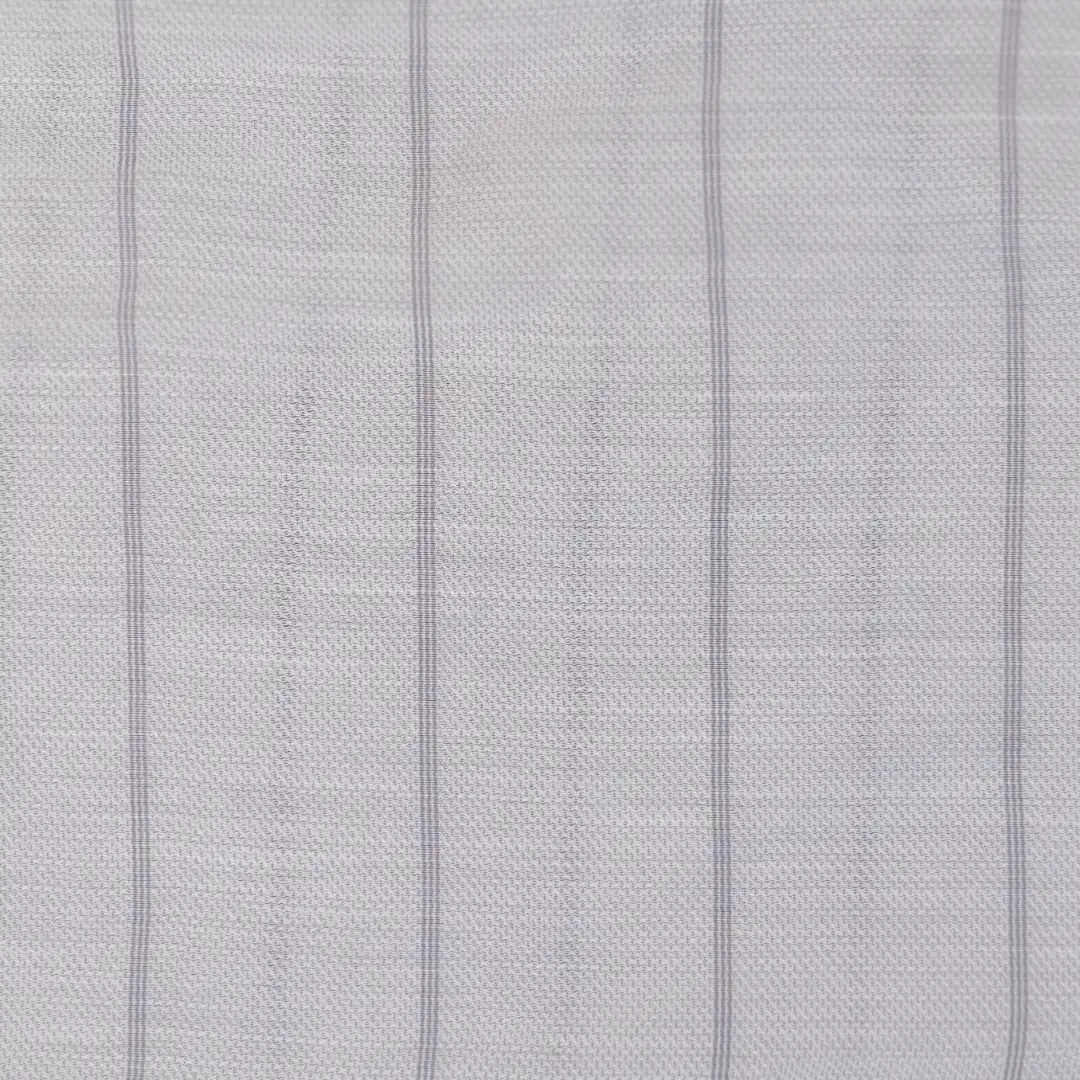 China Fabric for Shirt,Skirt,Backless Beach Dress Yarn Dyed Stripe Woven Blended Fabric Tencel Nylon Cupro Fiber grey color buy from China wholesaler bulk order at wholesale price free worldwide shipping Alibaba