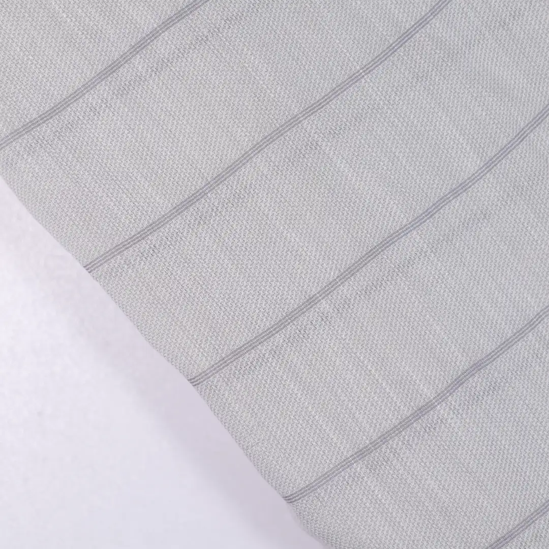 China Fabric for Shirt,Skirt,Backless Beach Dress Yarn Dyed Stripe Woven Blended Fabric Tencel Nylon Cupro Fiber grey color buy from China wholesaler bulk order at wholesale price free worldwide shipping Alibaba