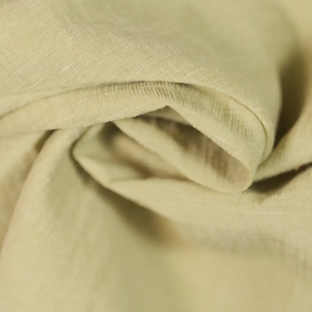 China Fabric for Shirt,Skirt,Puff Sleeve Ruched Dress Nylon/Cotton Plain Woven Blended Fabric Tencel Polyamide Cotton green color buy from China wholesaler bulk order at wholesale price free worldwide shipping Alibaba