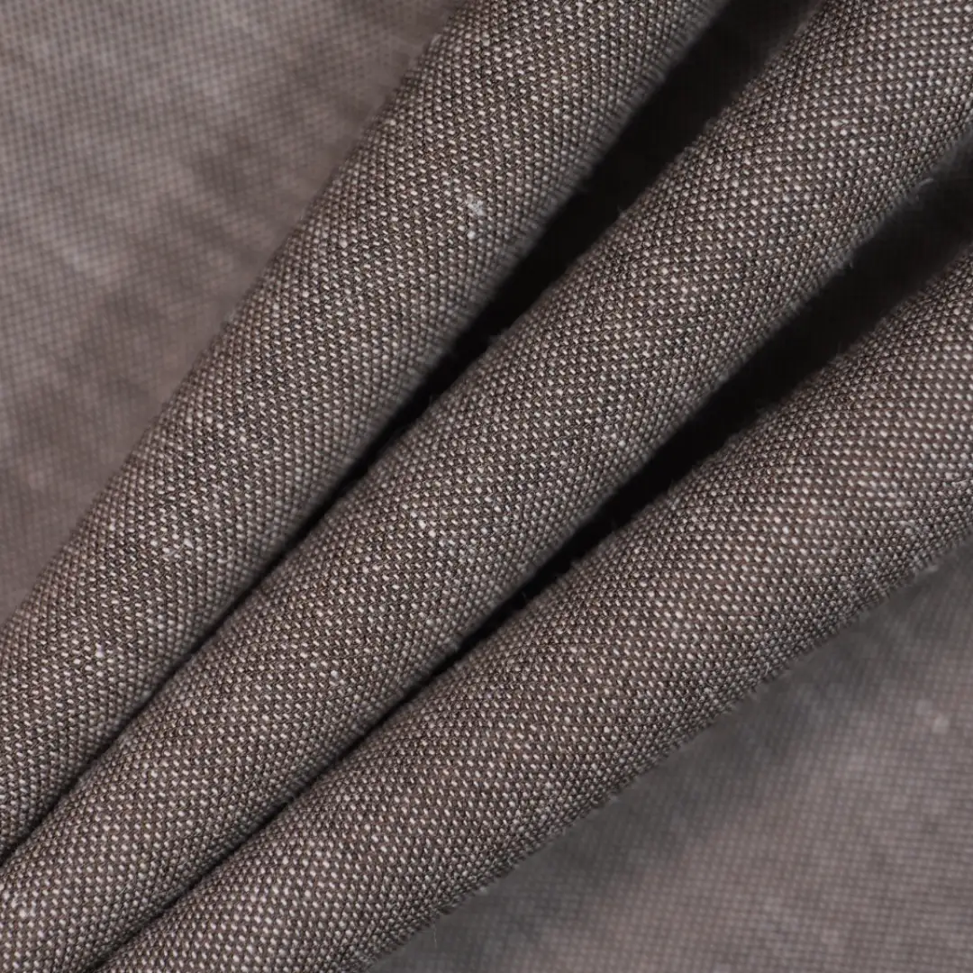 China Fabric for Shirt,Pants TC Poplin Woven Blended Fabric Polyester Cotton Linen COFFEE color buy from China wholesaler bulk order at wholesale price free worldwide shipping Alibaba