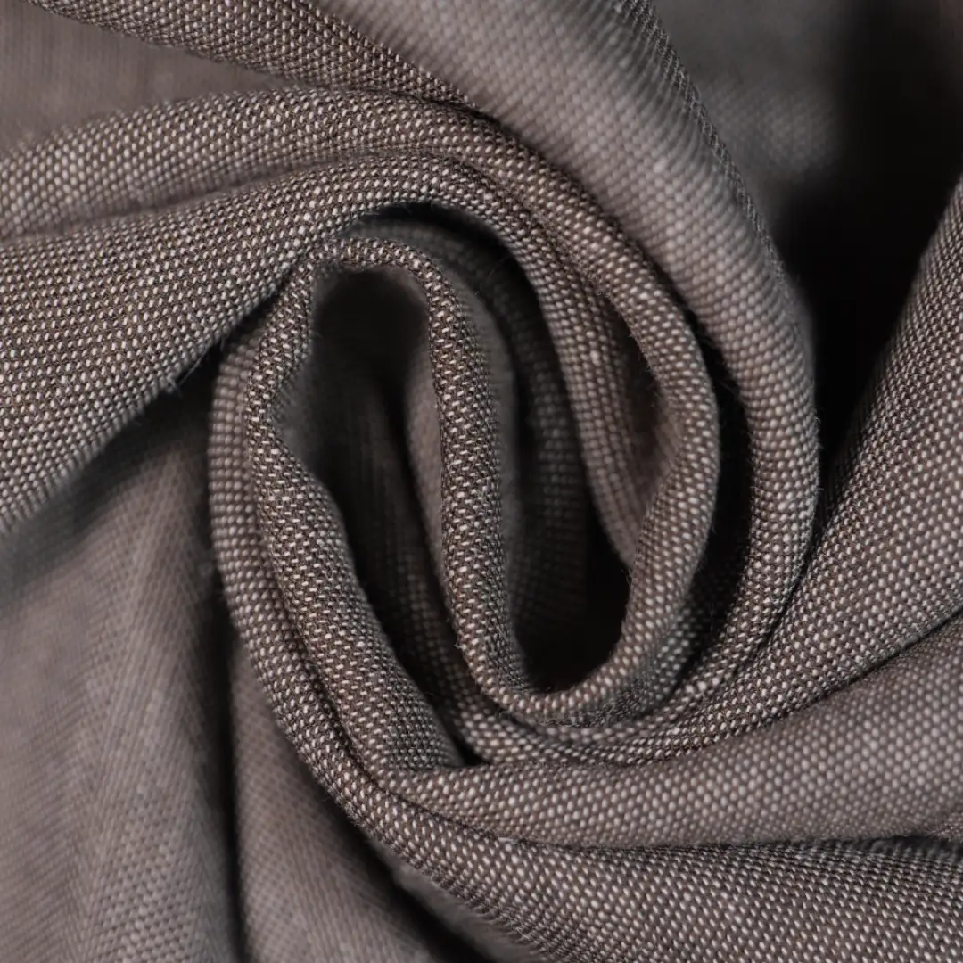 China Fabric for Shirt,Pants TC Poplin Woven Blended Fabric Polyester Cotton Linen COFFEE color buy from China wholesaler bulk order at wholesale price free worldwide shipping Alibaba