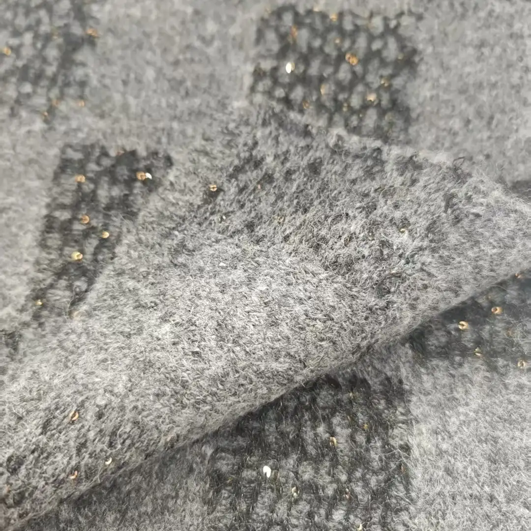 China Yarn for Full-Zipper Cardigan (Sweater),Half-Zipper Cardigan (Sweater),Shirt Half Sleeve Button (Sweater) Mossy Yarn Fancy Yarn Polyester Recycled Polyester Acrylic Wool Spandex Grey color buy from China wholesaler bulk order at wholesale price free worldwide shipping Alibaba