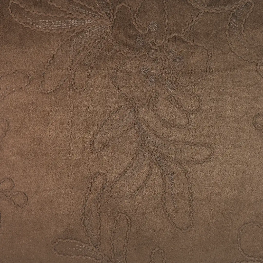China Fabric for Jackets Suede Knit Fabric Polyester Spandex brown color buy from China wholesaler bulk order at wholesale price free worldwide shipping Alibaba