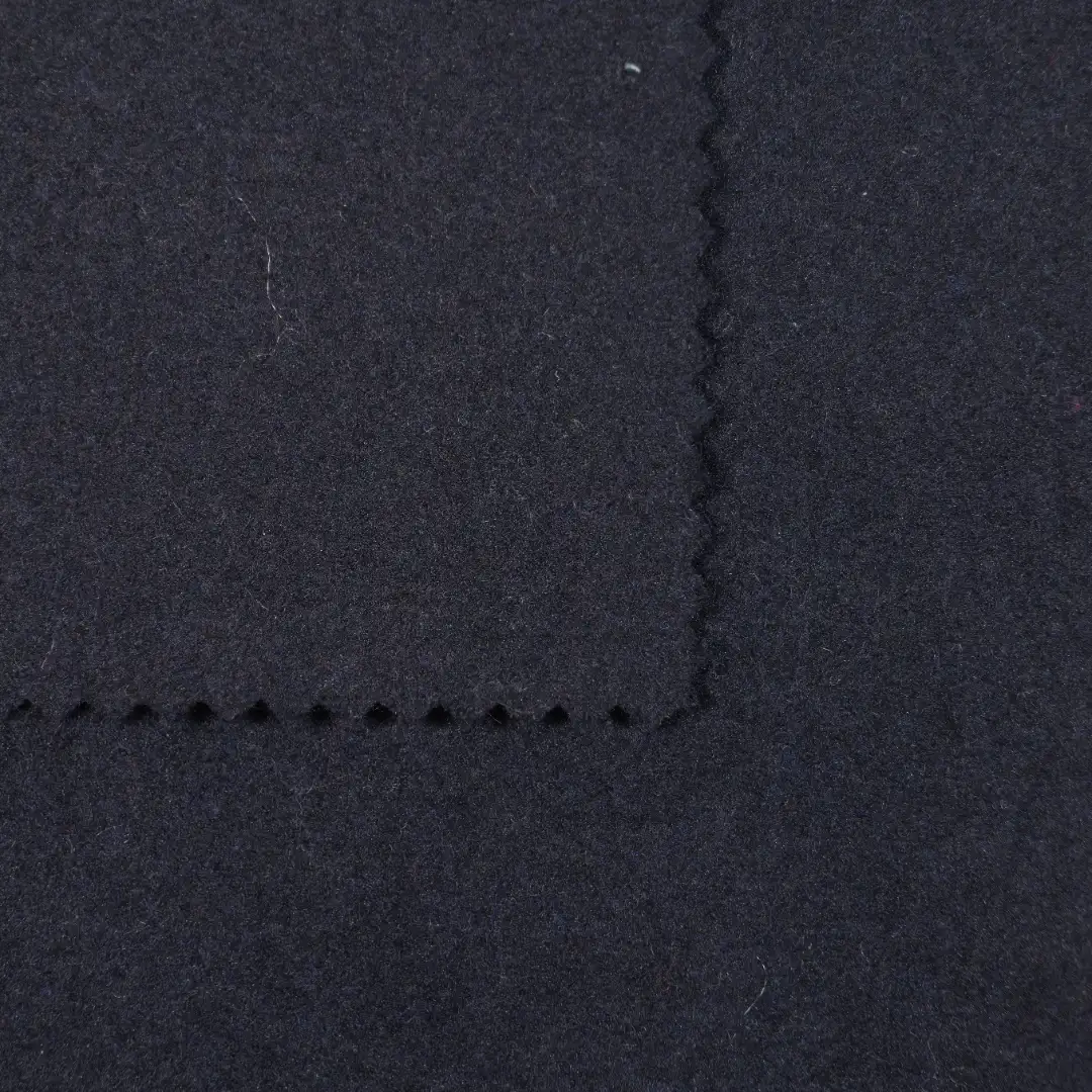 China Fabric for Trench Coat,Overcoat Melton Woolen Polyester Wool black color buy from China wholesaler bulk order at wholesale price free worldwide shipping Alibaba