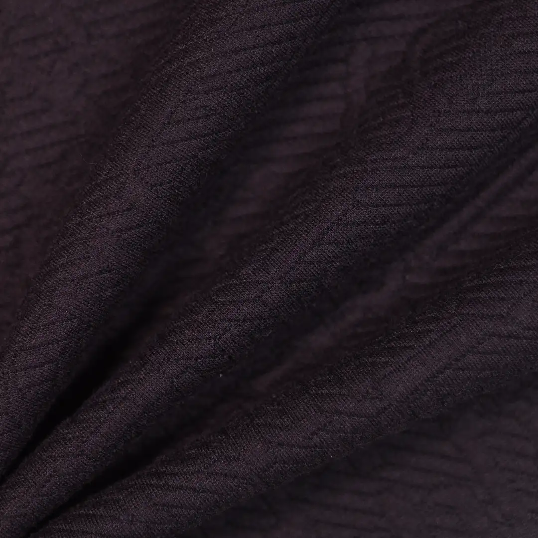 China Fabric for Jackets Jacquard Knit Fabric Polyester Spandex purple color buy from China wholesaler bulk order at wholesale price free worldwide shipping Alibaba