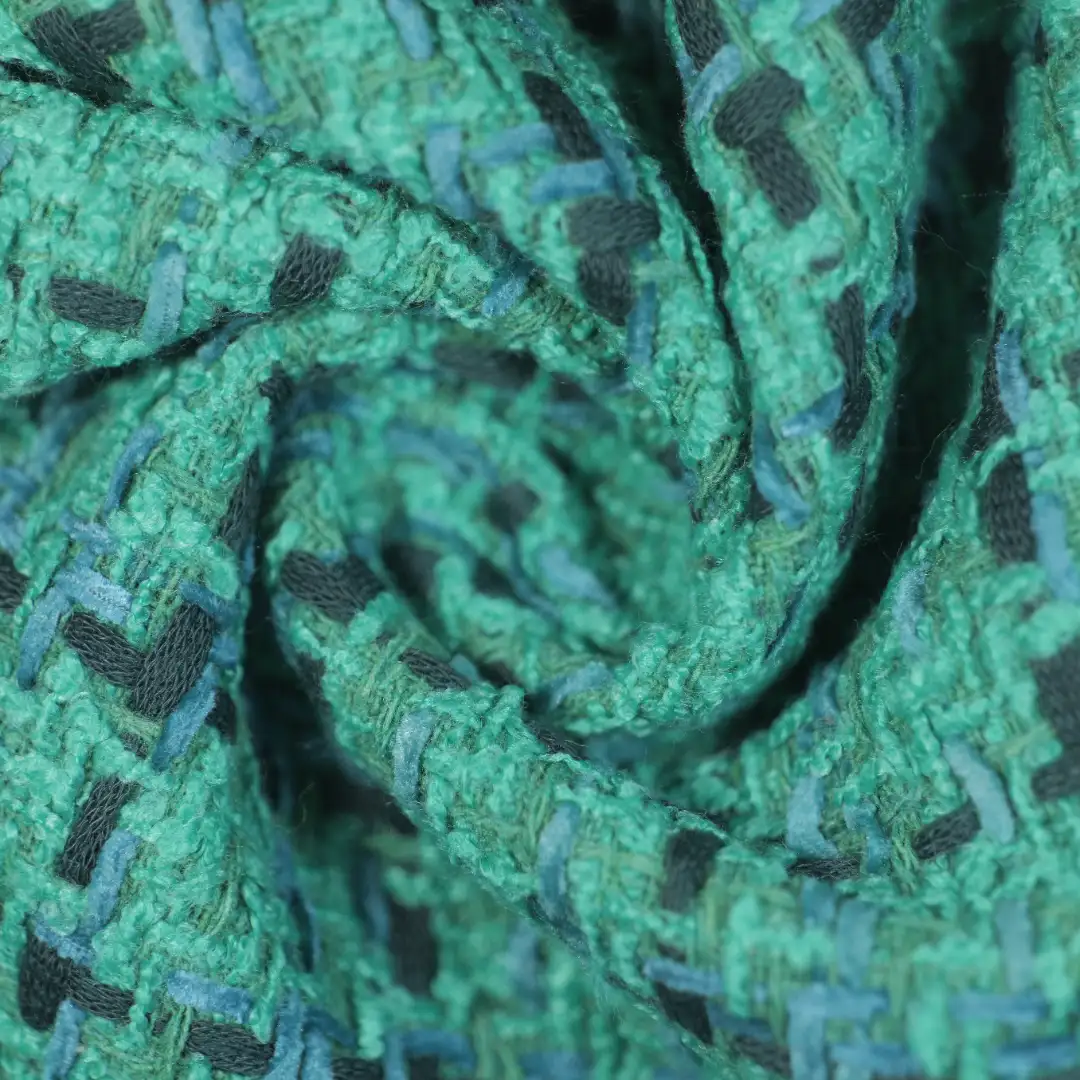 China Fabric for Trench Coat,Overcoat Chanel-Style Fabric Woolen Chemical Fiber blue color buy from China wholesaler bulk order at wholesale price free worldwide shipping Alibaba