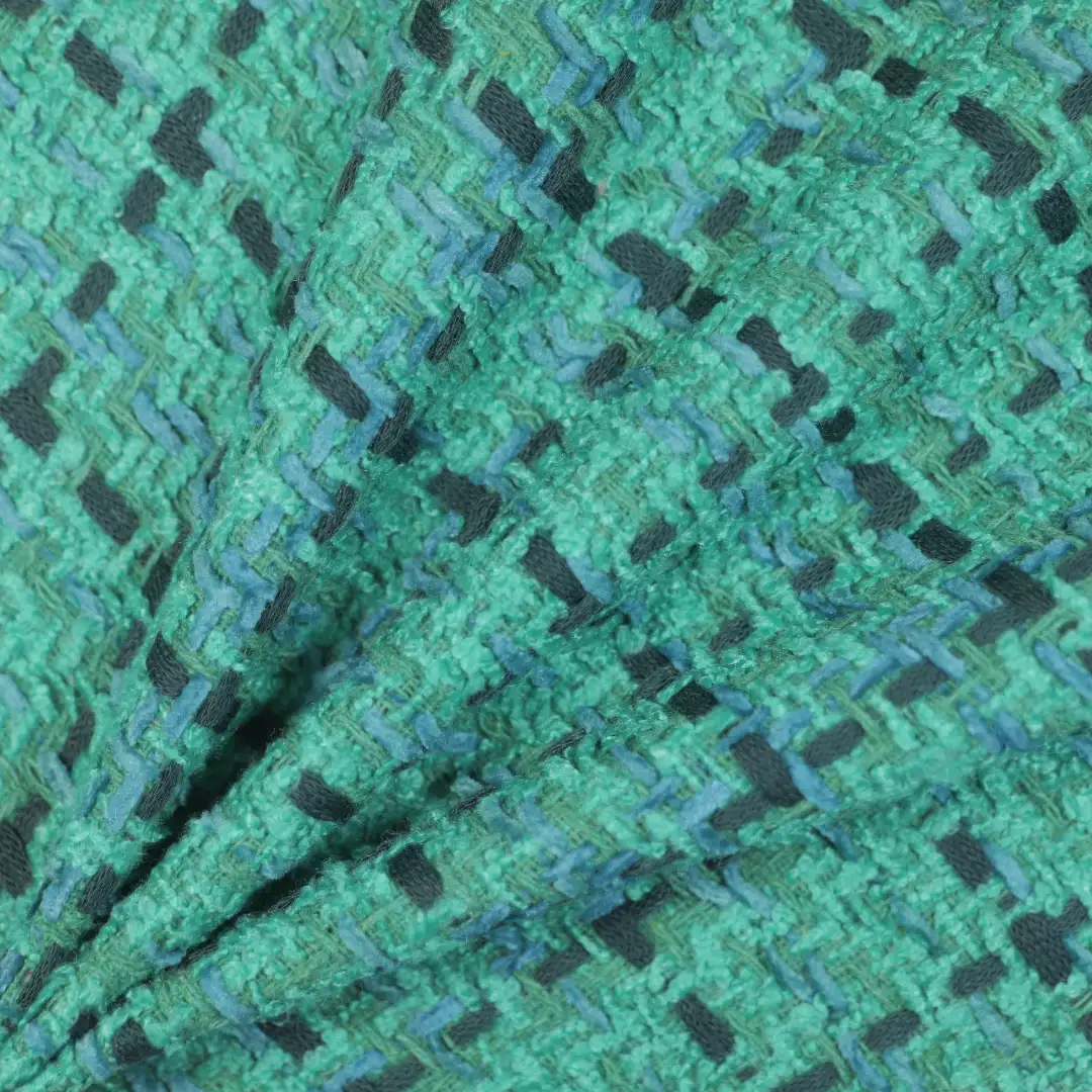 China Fabric for Trench Coat,Overcoat Chanel-Style Fabric Woolen Chemical Fiber blue color buy from China wholesaler bulk order at wholesale price free worldwide shipping Alibaba