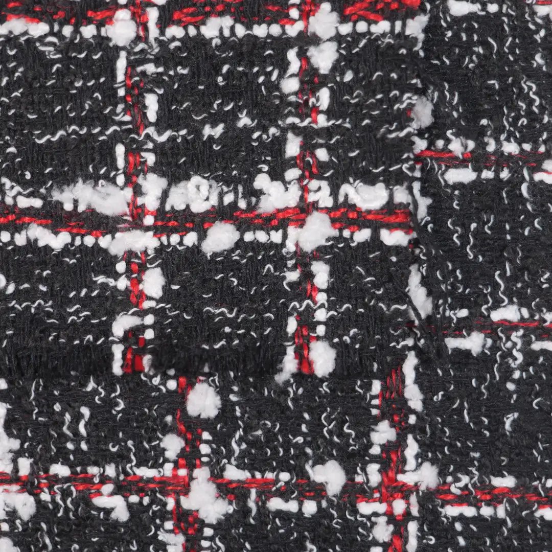 China Fabric for Trench Coat,Overcoat Chanel-Style Fabric Woolen Polyester Acrylic white&black color buy from China wholesaler bulk order at wholesale price free worldwide shipping Alibaba