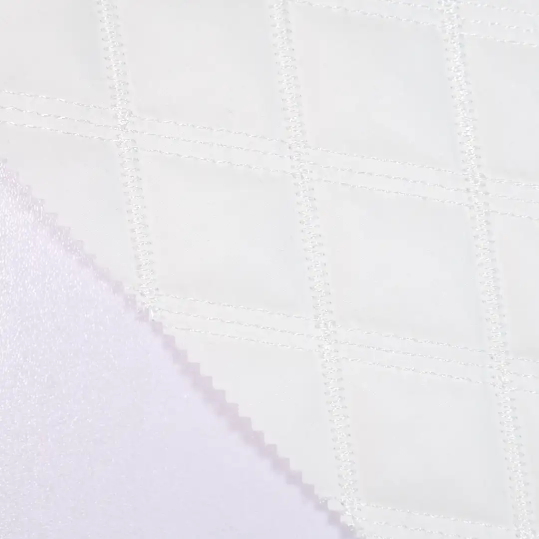 China Fabric for Padded Jacket Composite fabric Synthetic Woven Fabric Polyester Milky white color buy from China wholesaler bulk order at wholesale price free worldwide shipping Alibaba