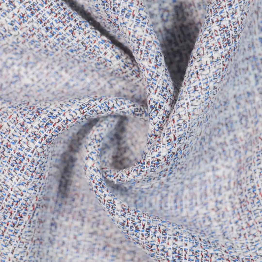 China Fabric for Trench Coat Chanel-Style Fabric Woolen Cotton Acrylic Polyester blue color buy from China wholesaler bulk order at wholesale price free worldwide shipping Alibaba