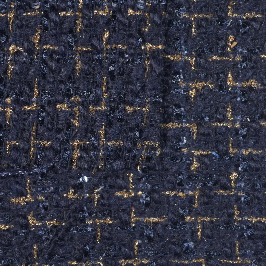 China Fabric for Trench Coat Chanel-Style Fabric Woolen Polyester black color buy from China wholesaler bulk order at wholesale price free worldwide shipping Alibaba