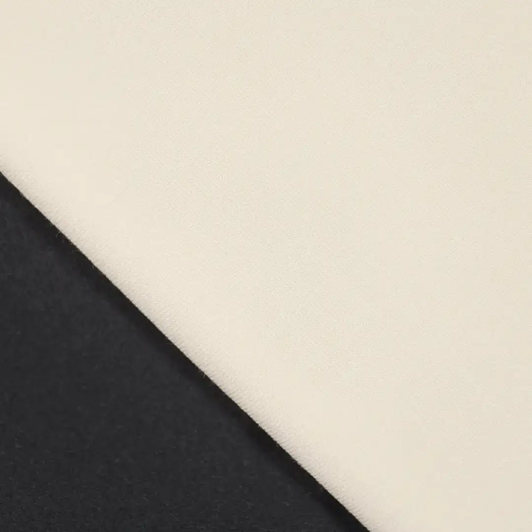 China Fabric for Shirt,Pants,Skirt Polyester/Rayon Plain Woven Blended Fabric Rayon Polyester Spandex Nylon rice color buy from China wholesaler bulk order at wholesale price free worldwide shipping Alibaba
