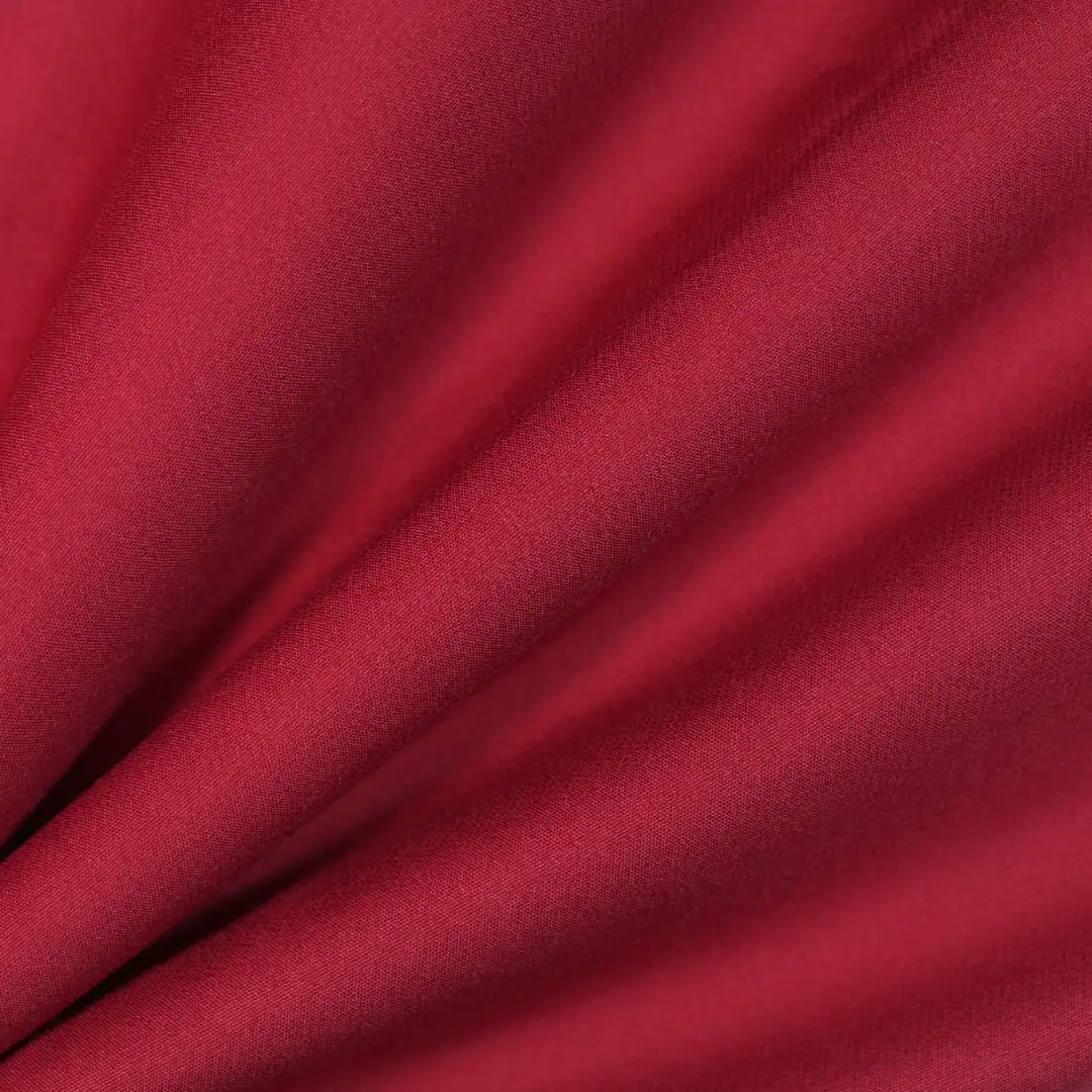 China Fabric for Shirt,Womens Mid Rise Wide Leg Pants Polyester/Rayon Plain Woven Blended Fabric Polyester Spandex red color buy from China wholesaler bulk order at wholesale price free worldwide shipping Alibaba