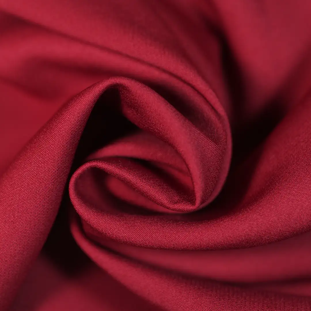 China Fabric for Shirt,Womens Mid Rise Wide Leg Pants Polyester/Rayon Plain Woven Blended Fabric Polyester Spandex red color buy from China wholesaler bulk order at wholesale price free worldwide shipping Alibaba