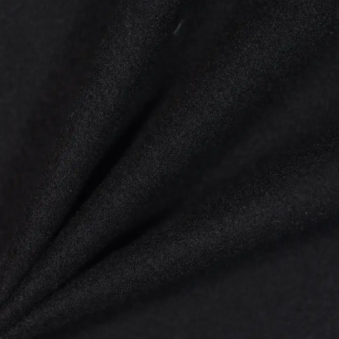 China Fabric for Jackets Fleece Knit Fabric Polyester black color buy from China wholesaler bulk order at wholesale price free worldwide shipping Alibaba