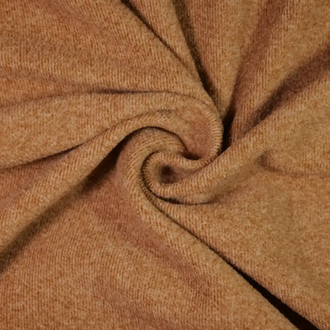 China Fabric for Hoodie,Casual Baseball Jacket Polar Fleece Knit Fabric Polyester Brown color buy from China wholesaler bulk order at wholesale price free worldwide shipping Alibaba