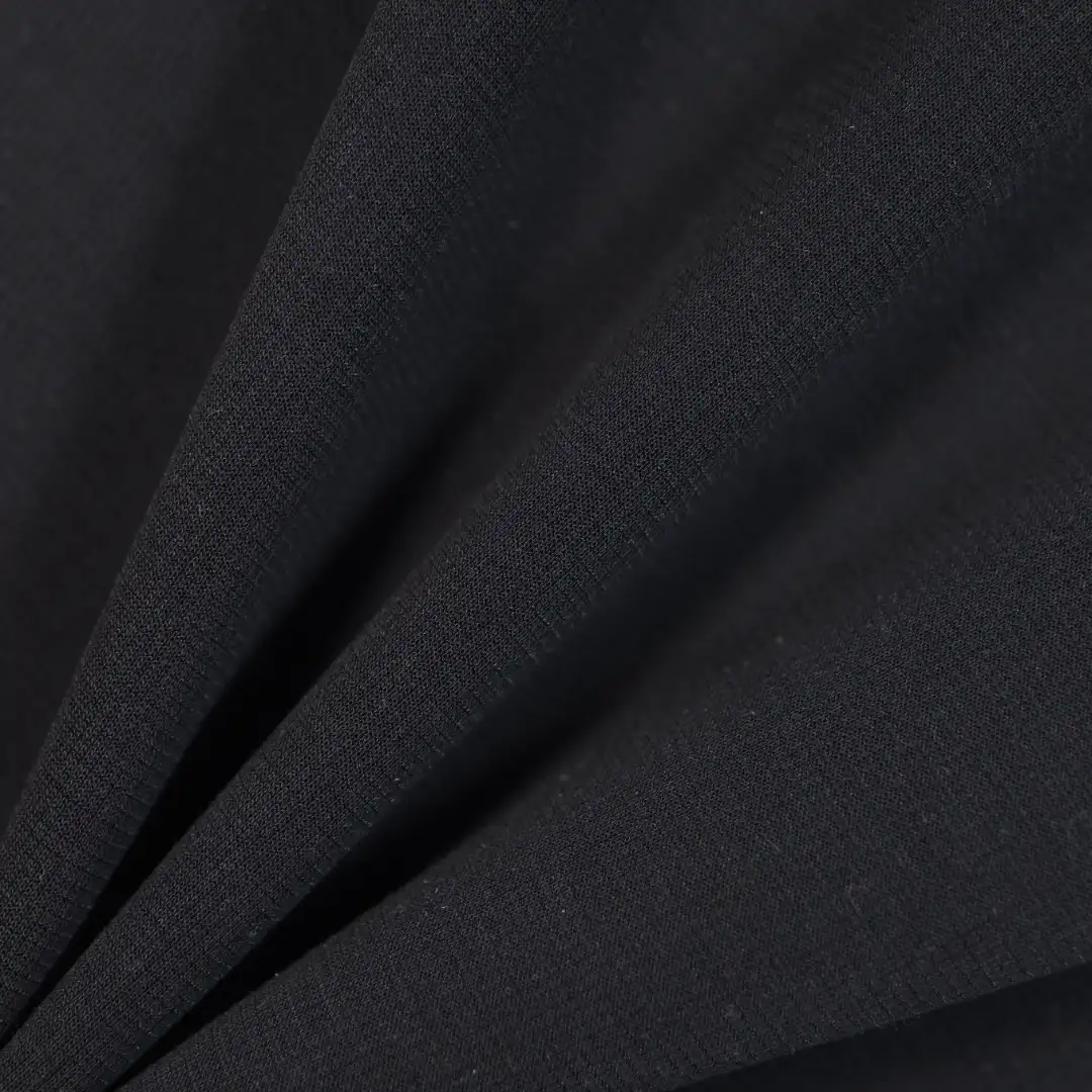 China Fabric for T-Shirt,Polo Shirt,Hoodie Jacquard Knit Fabric Polyester Lyocell Spandex Recycled Viscose black color buy from China wholesaler bulk order at wholesale price free worldwide shipping Alibaba