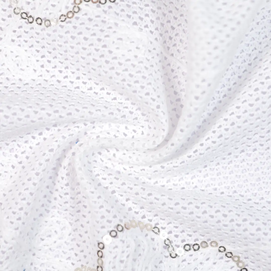 China Fabric for Skirt Mesh Knit Fabric Polyester Cotton beige color buy from China wholesaler bulk order at wholesale price free worldwide shipping Alibaba