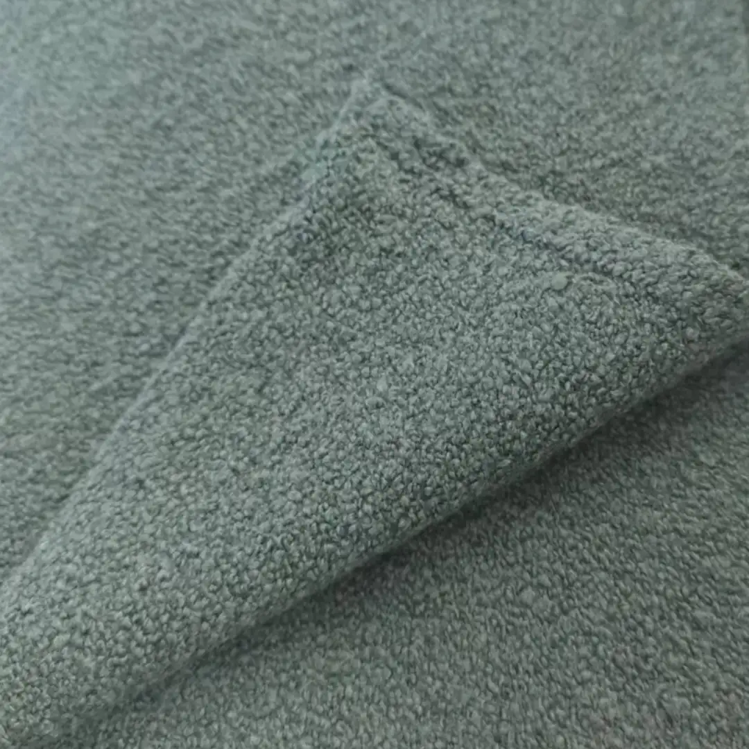 China Yarn for Full-Zipper Cardigan (Sweater),Half-Zipper Cardigan (Sweater),Shirt Long Sleeve Button (Sweater),Shirt Half Sleeve Button (Sweater) Boucle Yarn Fancy Yarn Cotton Recycled Polyester Polyester Spandex Green color buy from China wholesaler bulk order at wholesale price free worldwide shipping Alibaba